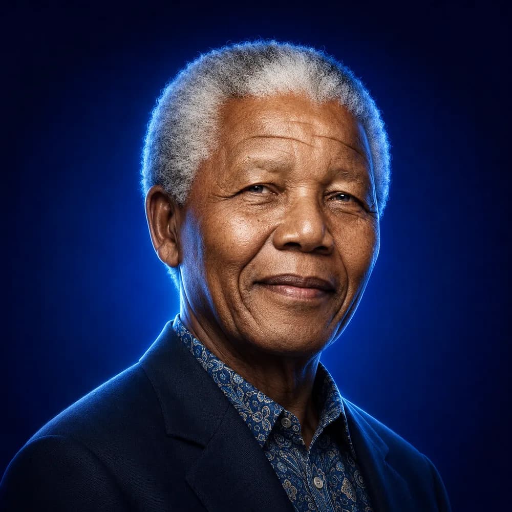 Portrait of Nelson Mandela